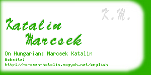 katalin marcsek business card